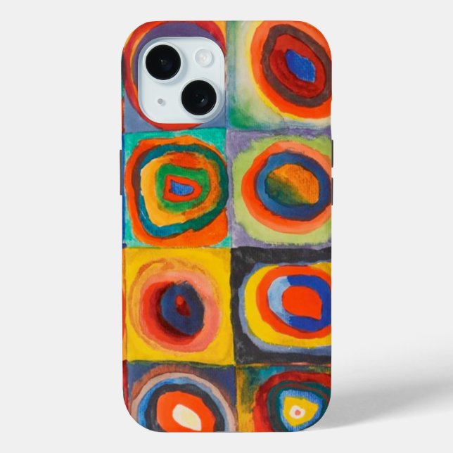 Coques Case-Mate iPhone Cercles concentrés Carré de Kandinsky (Verso)