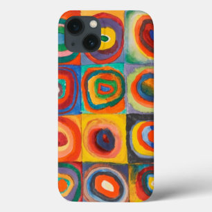 iPhone 13 Case Cercles concentrés Carré de Kandinsky