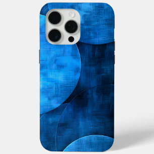 Coque iPhone 15 Pro Max Cercles de lune bleue