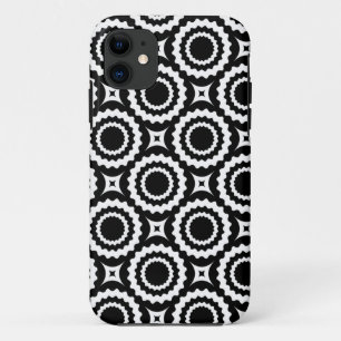 Coques Pour iPhone Cercles de zigzag blanc mignon motif