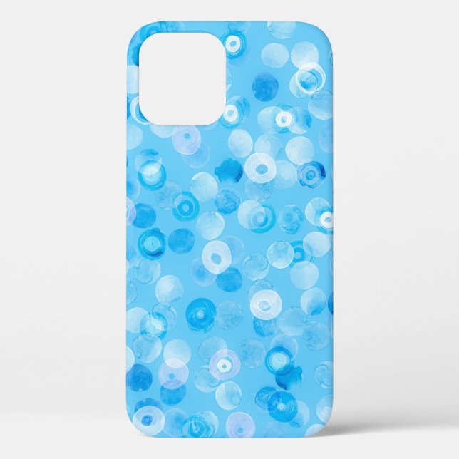 Coques Case-Mate iPhone Cercles d'hiver : Pois Abstraits. (Verso)