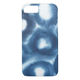 Coques Pour iPhone Cercles d'impression d'aquarelle Indigio
