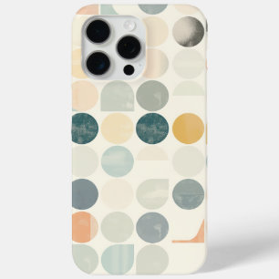 Coque iPhone 15 Pro Max Cercles et autres formes sur fond blanc