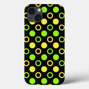 Case-Mate iPhone Case Cercles et Pois de citron et de citron vert par ST