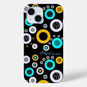 Coque Pour iPhone 15 Cercles géométriques abstraits
