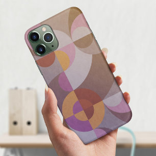 Case-Mate iPhone Case Cercles géométriques abstraits rétro Élégants colo