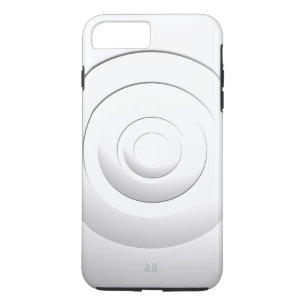 Coque Case-Mate Pour iPhone Cercles géométriques Blanc moderne avec tous les i