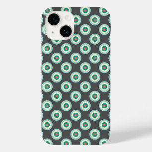 Coque Pour iPhone 14 Cercles mixtes gris par Shirley Taylor