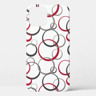 Case-Mate iPhone Case Cercles rouges gris blanc