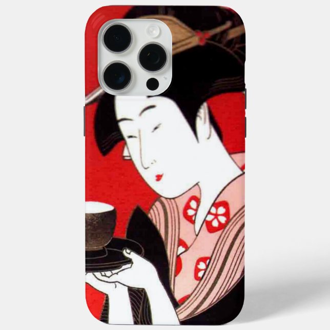 Coques Case-Mate iPhone Cérémonie japonaise du thé de dame Art Imprimer (Verso)