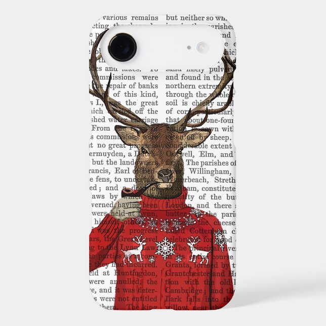 Coques Case-Mate iPhone Cerf dans Ski Sweater 2 (Verso)