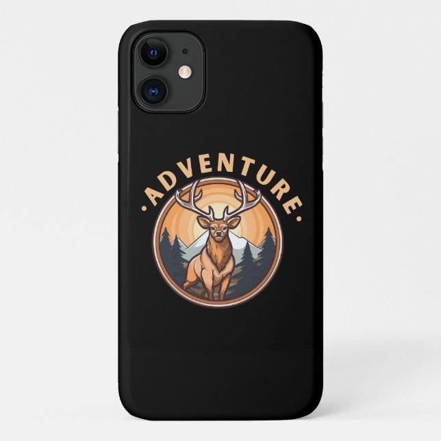 Coques Case-Mate iPhone Cerf - Faune - Camping - Aventure (Dos)