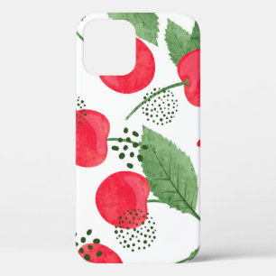 Case-Mate iPhone Case Cerise Berries Vintage, Aquarelle Sans Fil.