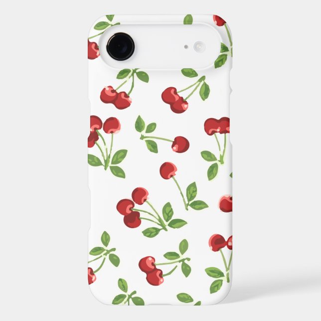 Coques Case-Mate iPhone Cerises rétro (Verso)