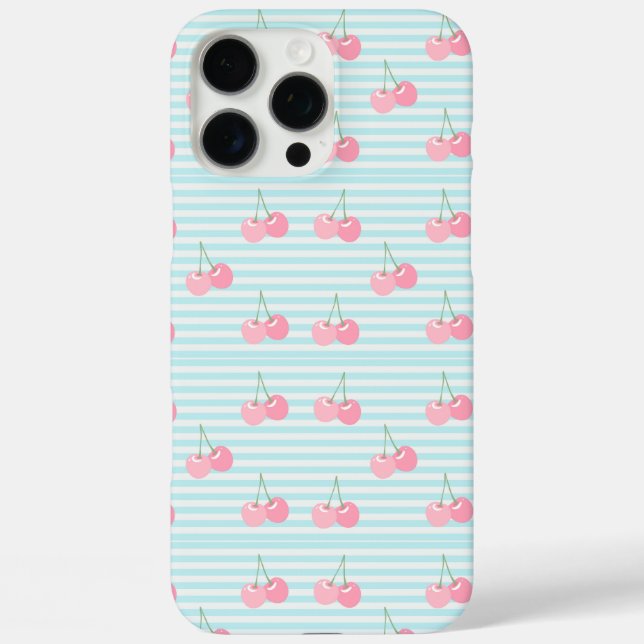 Coques Case-Mate iPhone Cerises roses été (Verso)