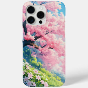 Coque iPhone 15 Pro Max Cerisier à fleurs
