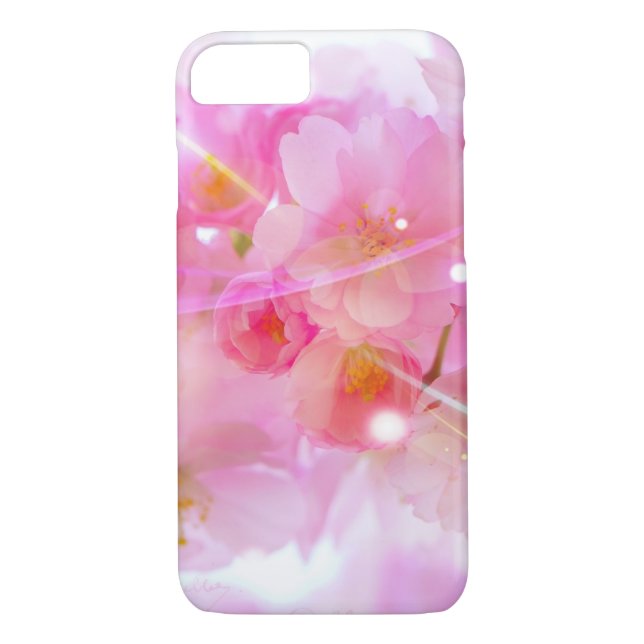 Coques Case-Mate iPhone Cerisier japonais aux fleurs rose pastel (Dos)