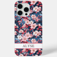 Cerisiers en Fleurs Sakura Japonais Monogrammés