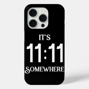 Coque iPhone 15 Pro C'est 11:11 Numéro de manifeste de numérologie que