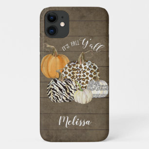 Case-Mate iPhone Case C'est la chute Y'all Leopard Zebra Citrouilles w W