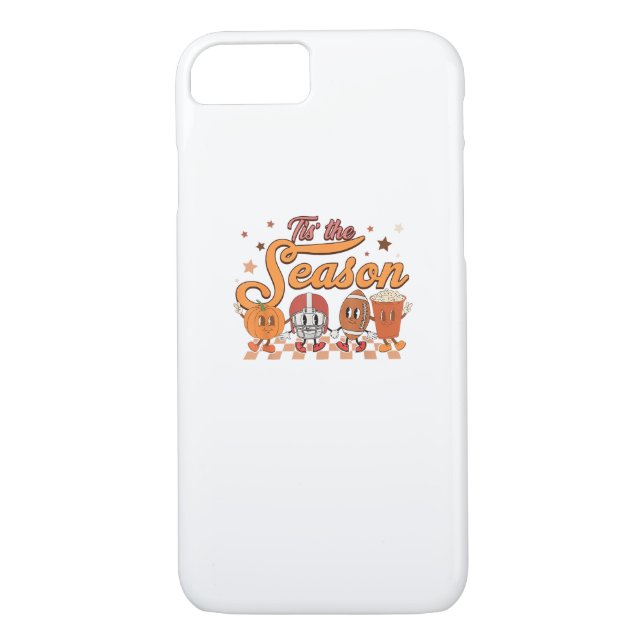 Coques Case-Mate iPhone C'Est La Saison Citrouille Leaf Latte Football Cre (Dos)