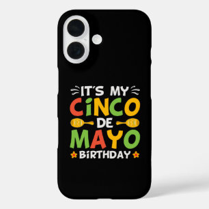 Coque Pour iPhone 16 C'est l'anniversaire de My Cinco De Mayo