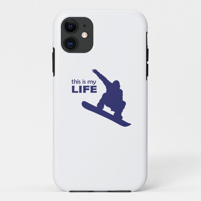 Coques Case-Mate iPhone C'Est Ma Vie (Snowboard) (Dos)