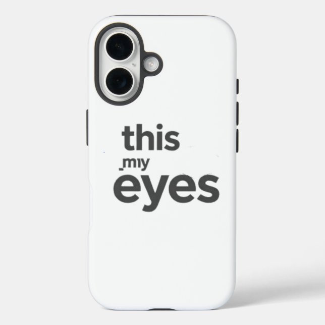 Coques Case-Mate iPhone c'est mes yeux blanc noir (Verso)