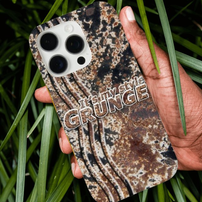 Coques Case-Mate iPhone C'est My Style GRUNGE Rusty Letters (Faux rust phone casse back)