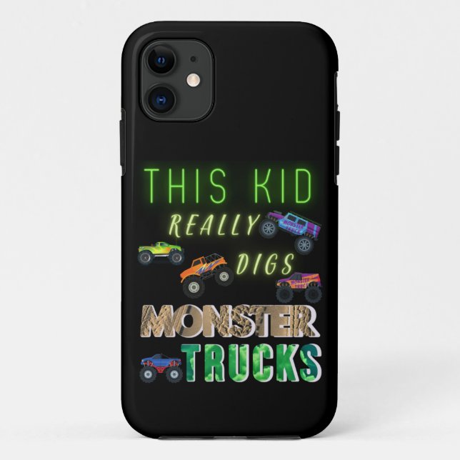 Coques Case-Mate iPhone Cet Enfant A Vraiment Digéré Des Camions Monster (Dos)