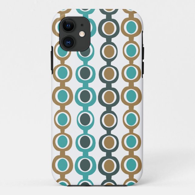 Coques Case-Mate iPhone Chaîne moderne du milieu du siècle plus sombre (Dos)