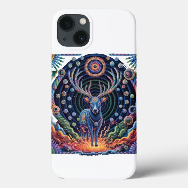 Coques Case-Mate iPhone Chaînes brisantes | Art autochtone | Aztec Deer (Verso)