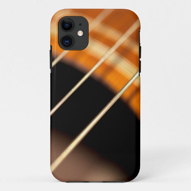 Coques Case-Mate iPhone Chaînes de guitare acoustique vibrantes Coque-Mat (Dos)