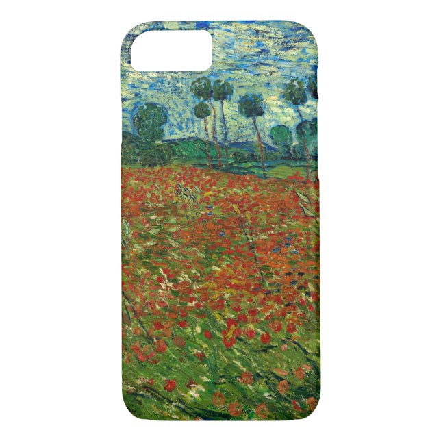 Coques Case-Mate iPhone Champ avec des pavots par Van Gogh Art (Dos)