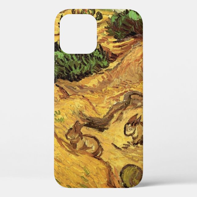Coques Case-Mate iPhone Champ avec deux lapins par Vincent van Gogh (Verso)