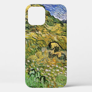 Coque iPhone 12 Champ avec piles de blé par Vincent van Gogh