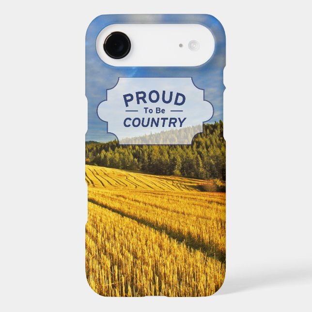 Coques Case-Mate iPhone Champ de blé après récolte (Verso)