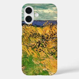 Coque Pour iPhone 16 Champ de blé avec fleurs de cornouilles par Vincen