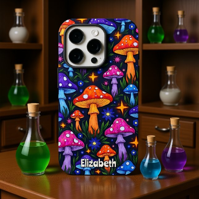 Coques Case-Mate iPhone Champ de champignon étoilé (Créateur téléchargé)