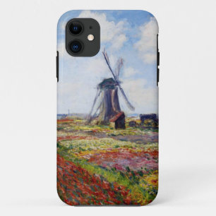 Coques Pour iPhone Champ de Monet des tulipes avec le cas de l'iPhone