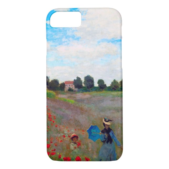 Coques Case-Mate iPhone Champ de pavot, Monet (Dos)