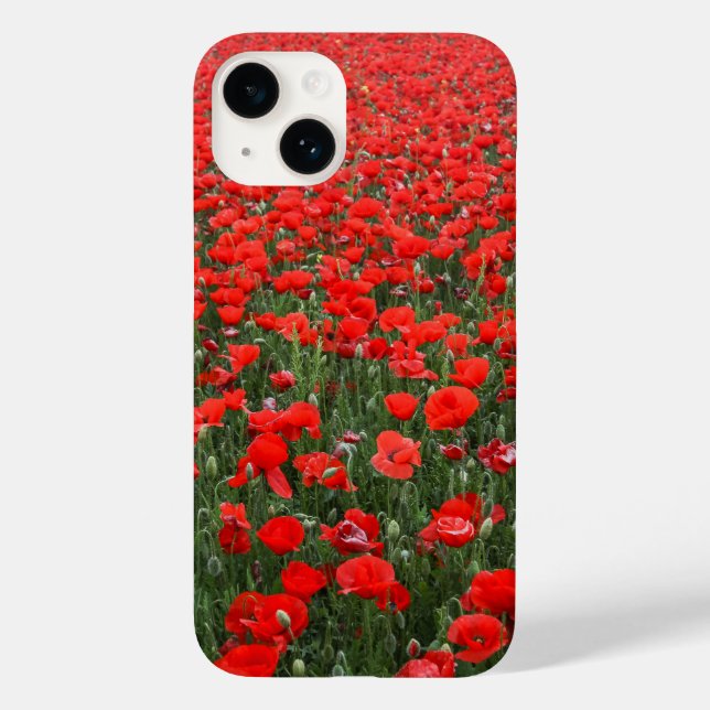 Coques Case-Mate iPhone Champ de Red Poppies (Verso)