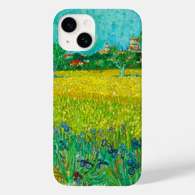 Coques Case-Mate iPhone Champ Van Gogh avec Irises près d'Arles (Verso)