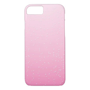 Coques Pour iPhone Champagne rose avec minuscules bulles Art Arrière
