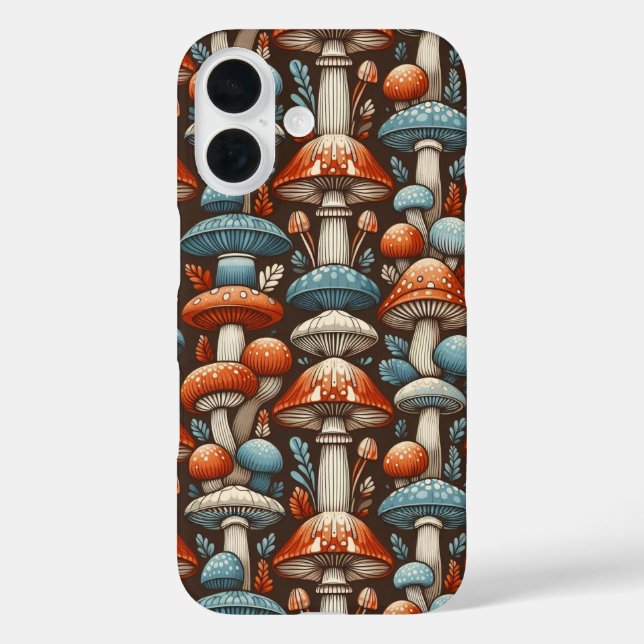 Coques Case-Mate iPhone Champignons Americana (Verso)