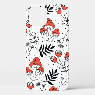 Case-Mate iPhone Case Champignons champignons sans couture vintage motif