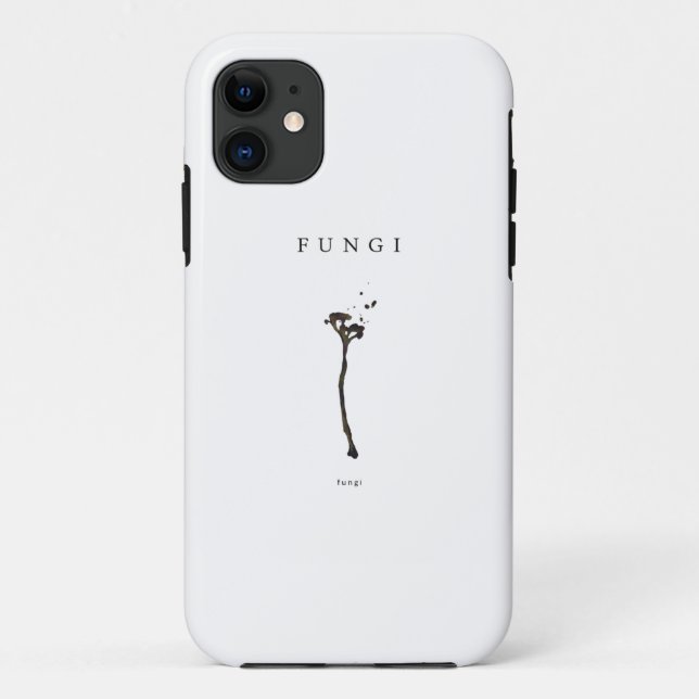Coques Case-Mate iPhone champignons esthétique minimal art linéaire concep (Dos)