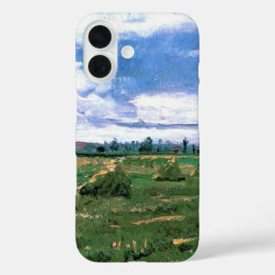 Coques iPhone 16 Champs de blé avec Haystaches par Vincent van Gogh