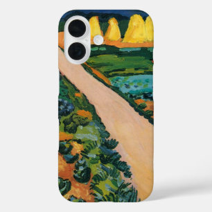Coques iPhone 16 Champs de légumes par August Macke, Art Vintage