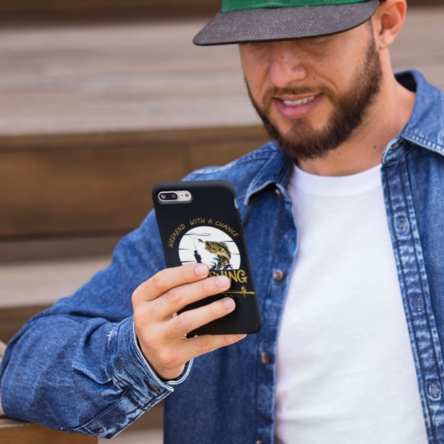 Coques Case-Mate iPhone Chance de pêche en fin de semaine noire (Créateur téléchargé)